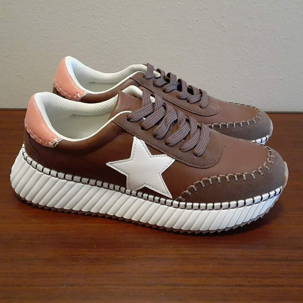 Lucky Step Women's Fashion Star Platform Walking Sneakers NIB - Picture 6 of 11